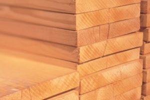 Lumber Stacked